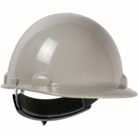 PIP Dynamic Dom Cap Style Dome Hard Hat HDPE Shell, 4-PT Suspension, Rachet Adjustment, Gray 280-HP341R-09